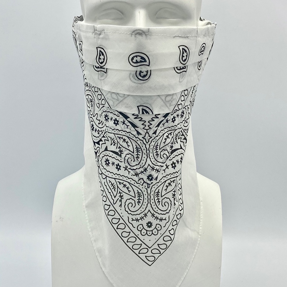 Pleated facemasks with filter and Velcro straps